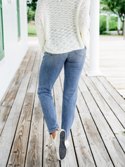 Tummy Control Cuffed Slim Fit Jeans