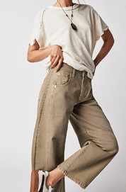 Mid-rise Barrel Jeans