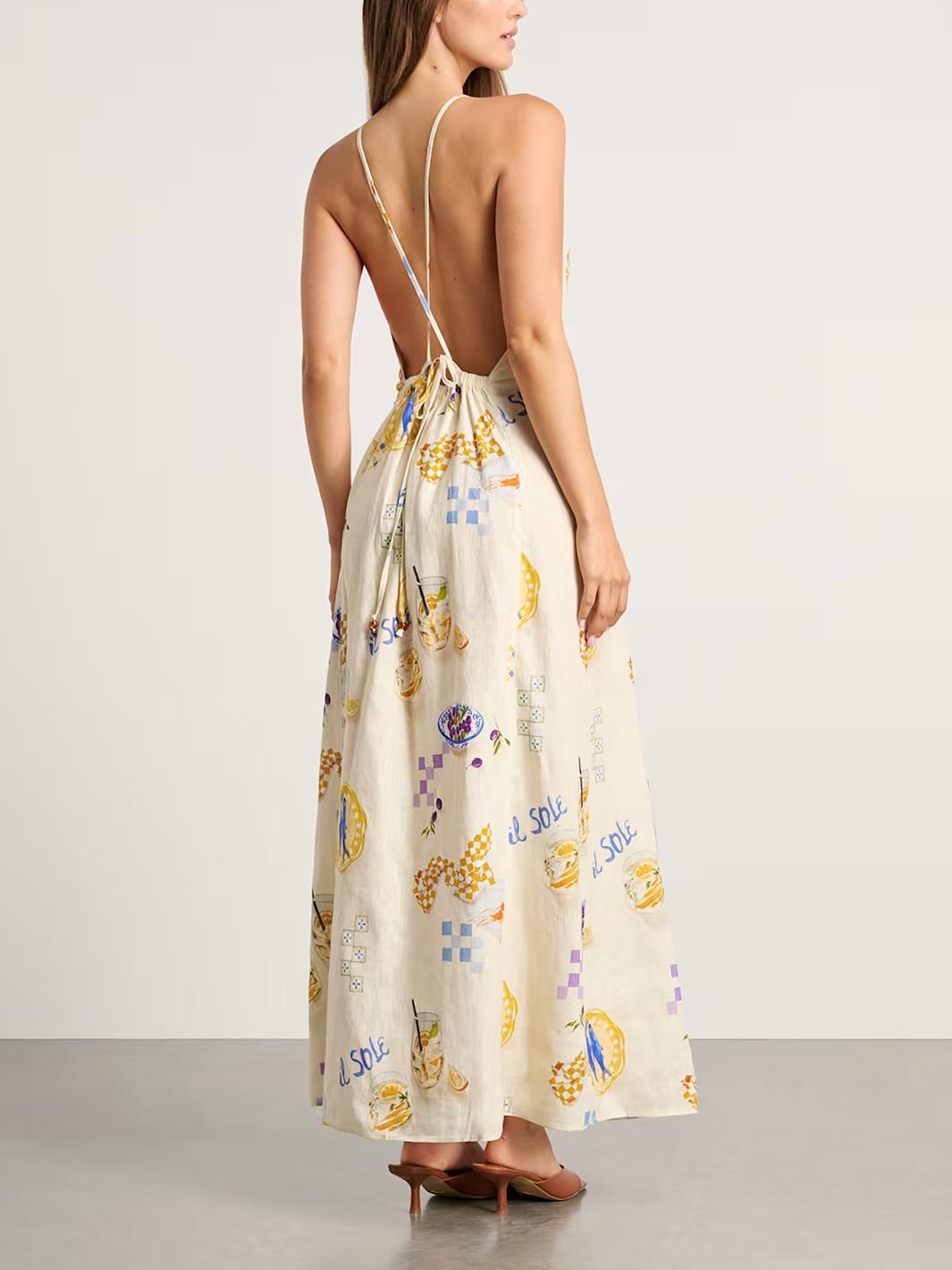 Sunshine Strappy Maxi Dress