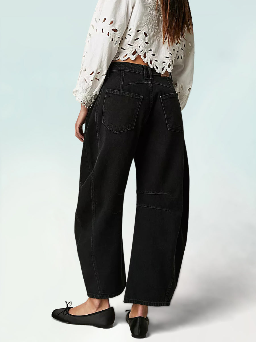 Casual Women's Loose Wide-leg Jeans