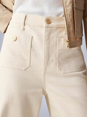 Tummy Control Sailor Wide Leg Trouser