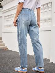Mid-rise Barrel Jeans