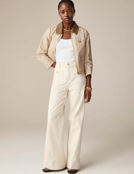 Tummy Control Sailor Wide Leg Trouser