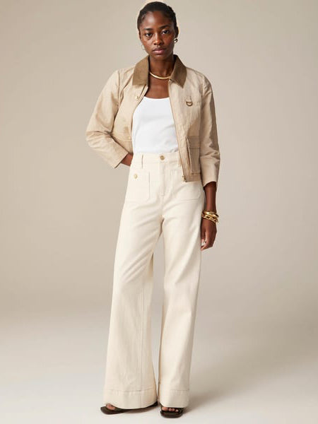 Tummy Control Sailor Wide Leg Trouser