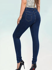 Tall Stretch Mid Blue Wash Disco Skinny Jeans