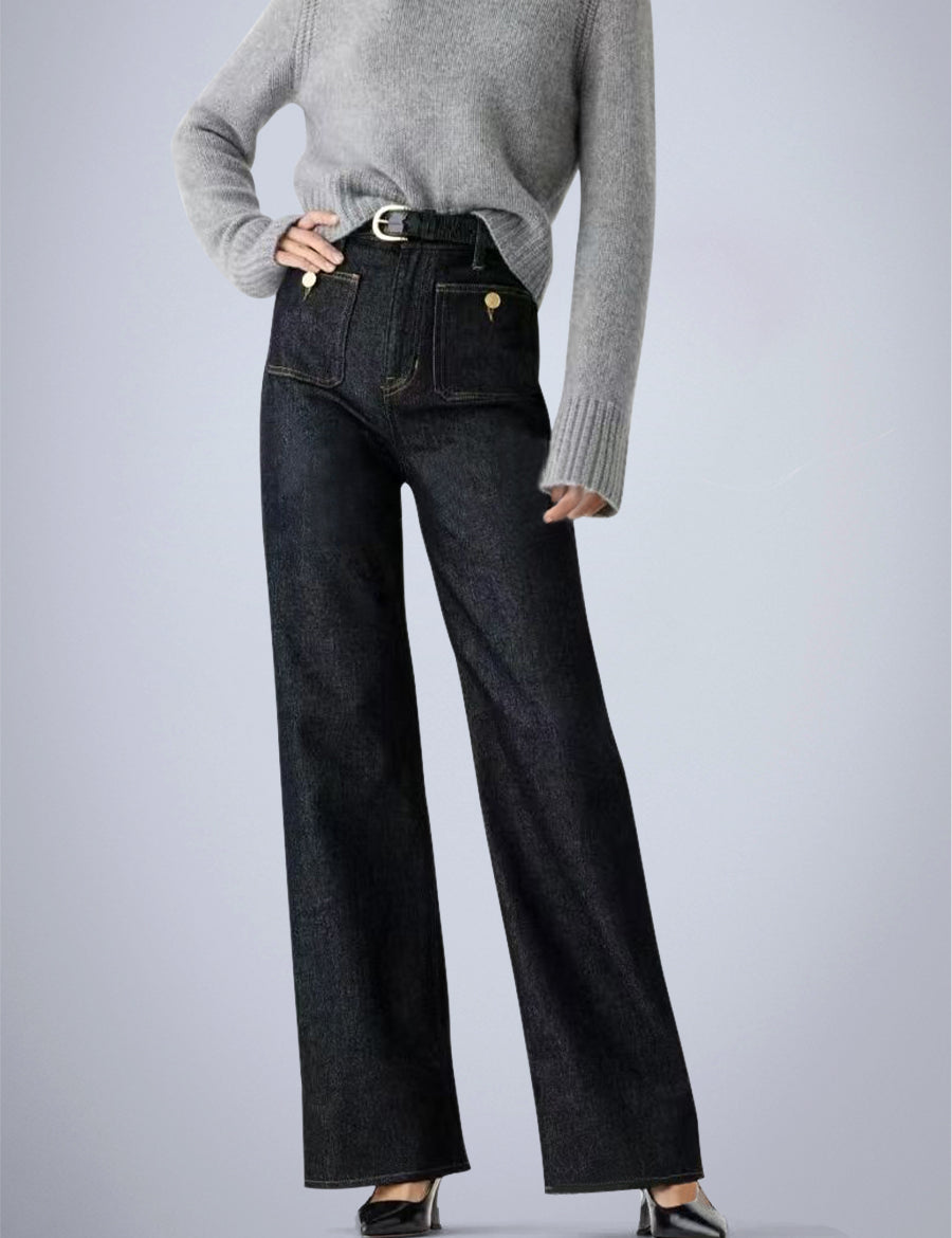 Tummy Control Sailor Wide Leg Trouser