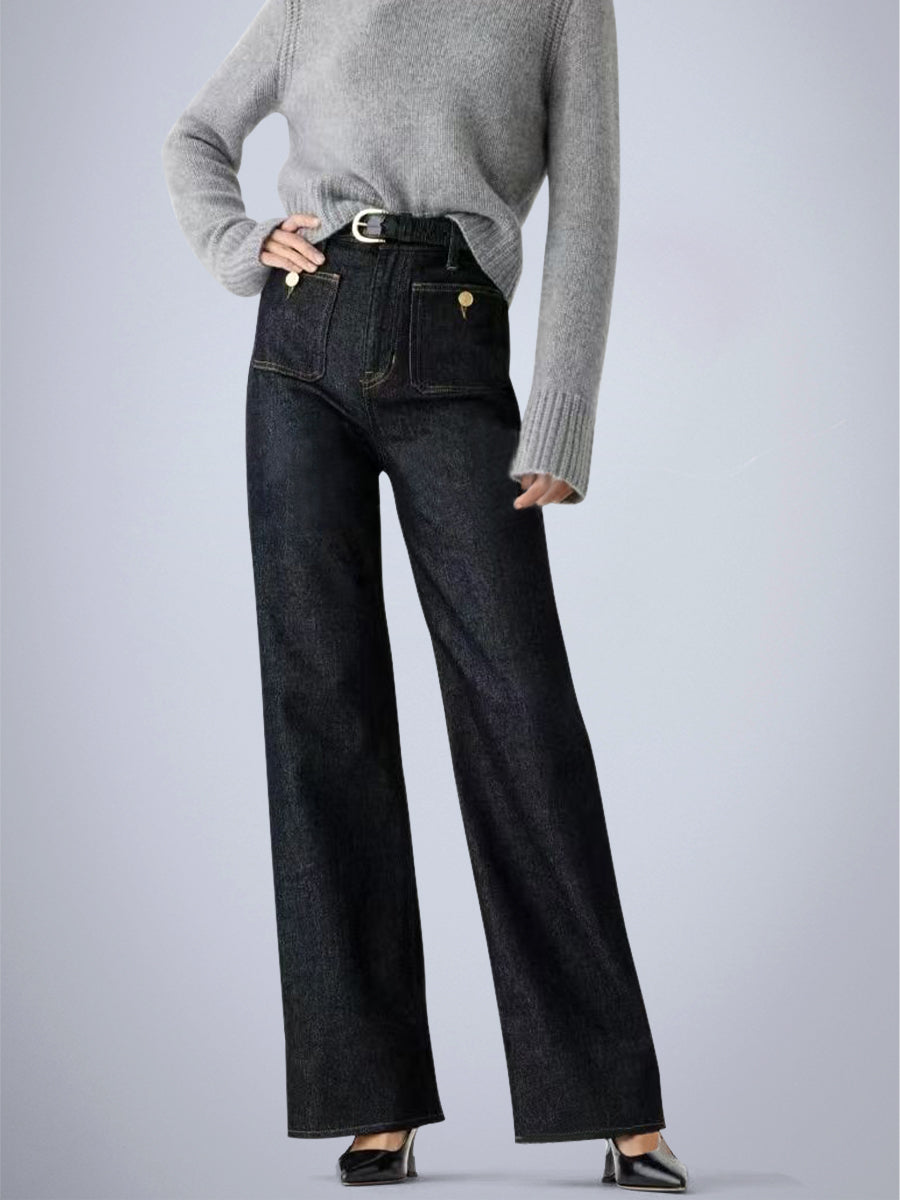 Tummy Control Sailor Wide Leg Trouser