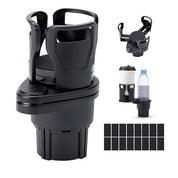 4-in-1 Car Cup Holder Expander Adapter with Adjustable Base Drinks Organizer