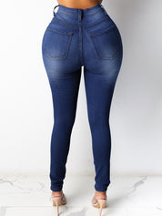 High Waist Hip Lift Tummy Control Stretch Jeans for Women