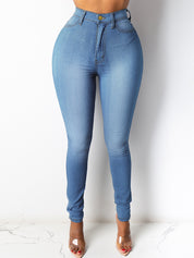 High Waist Hip Lift Tummy Control Stretch Jeans for Women
