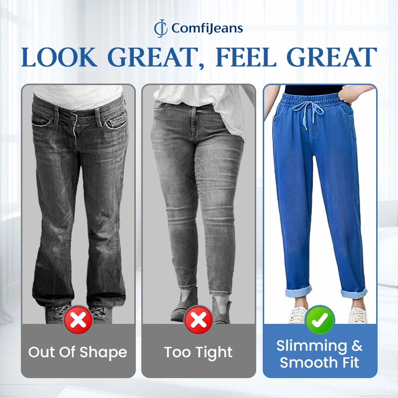 ComfiJeans - LAST DAY 70% OFF - High Waist Ultra-Stretch Mom Jeans