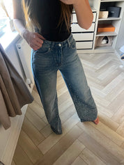 Ombré Diamanté Wide Leg Jeans