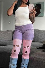 Handmade Camo Ski Mask Puffer Pants