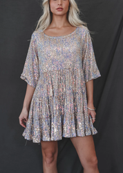 My Queen Sequin Baby Doll Dress VIRAL