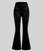 Stretchy Jeans High Waisted Crossover