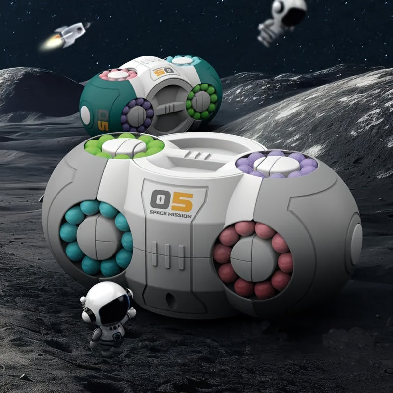 Space UFO Rotating Magic Bean Cube Fun Educational Toy for Kids