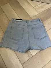 Blue Diamanté Super Stretch Skirt