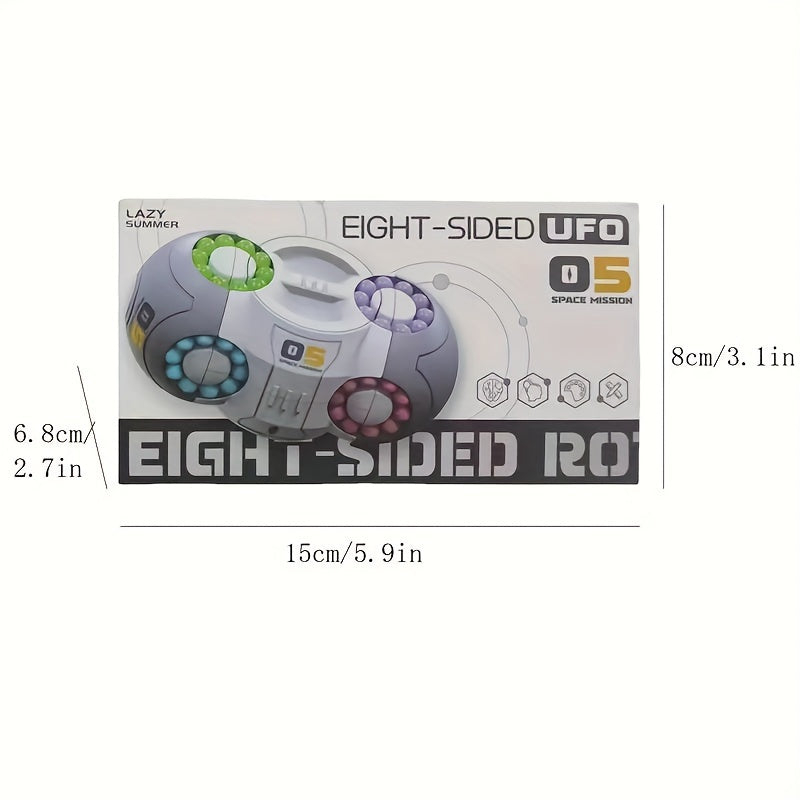 Space UFO Rotating Magic Bean Cube Fun Educational Toy for Kids