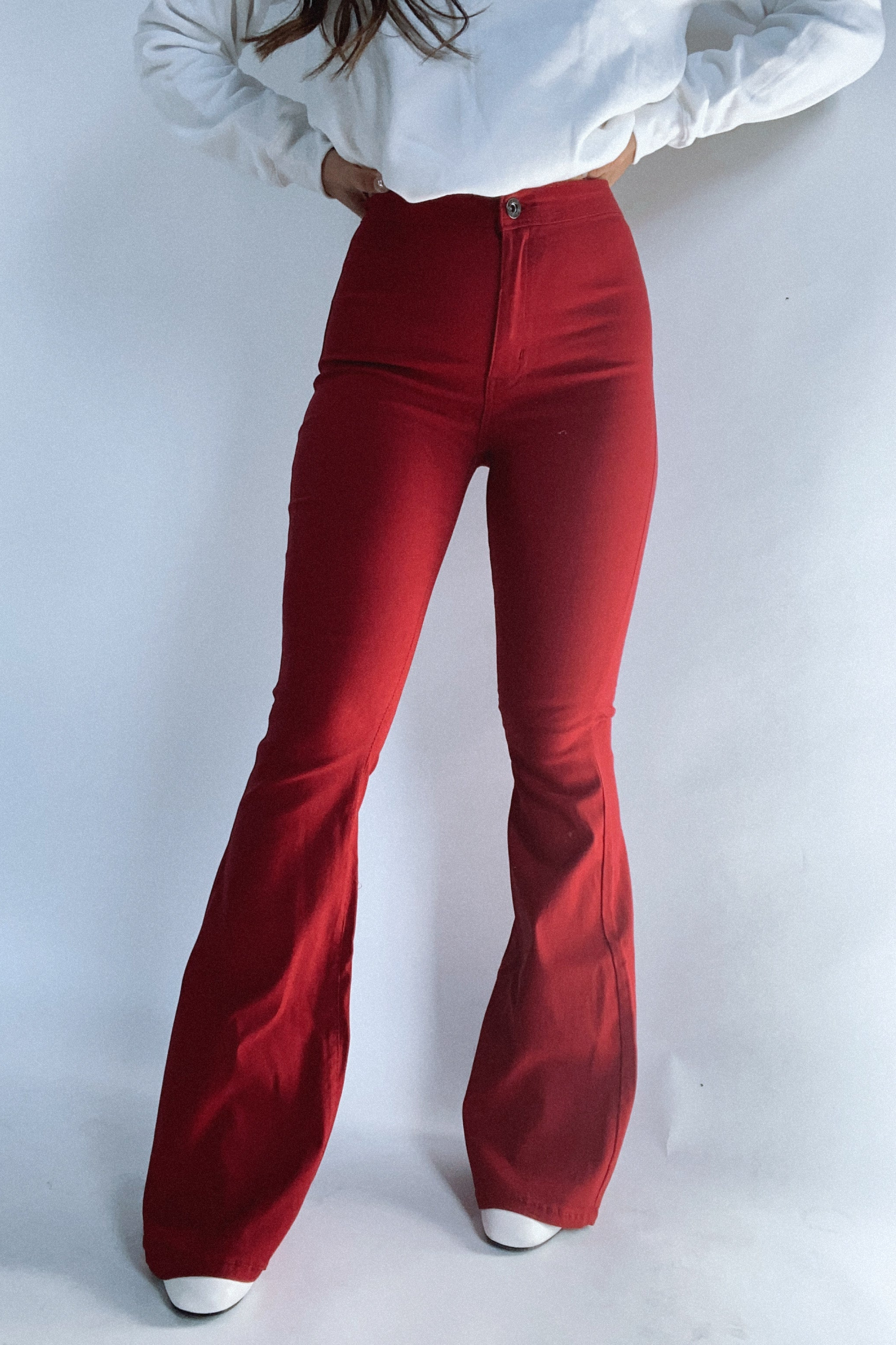 Fiona High Waisted Bell Bottom Flare Jeans