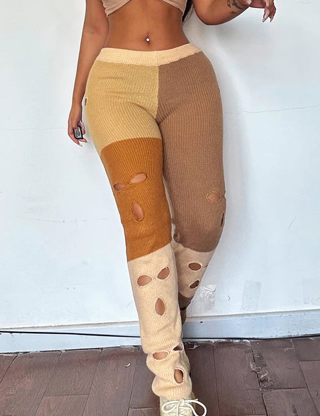 Handmade Camo Ski Mask Puffer Pants