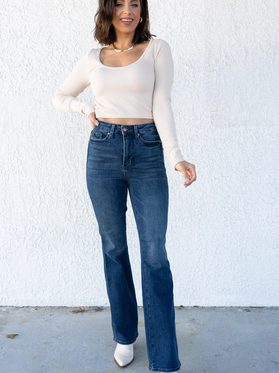 Miles On Em By - Multiple Inseam High Rise Tummy Control Bootcut Jeans