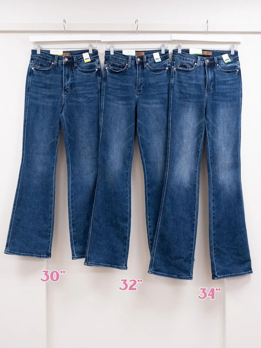 Miles On Em By - Multiple Inseam High Rise Tummy Control Bootcut Jeans
