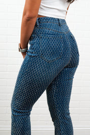 Bella Rhinestone Flair bottom Jeans