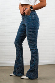 Bella Rhinestone Flair bottom Jeans