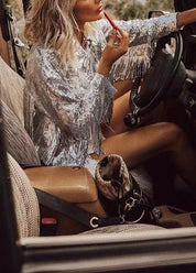 Hip Cowgirl Rodeo Tassel Sequin Jacket
