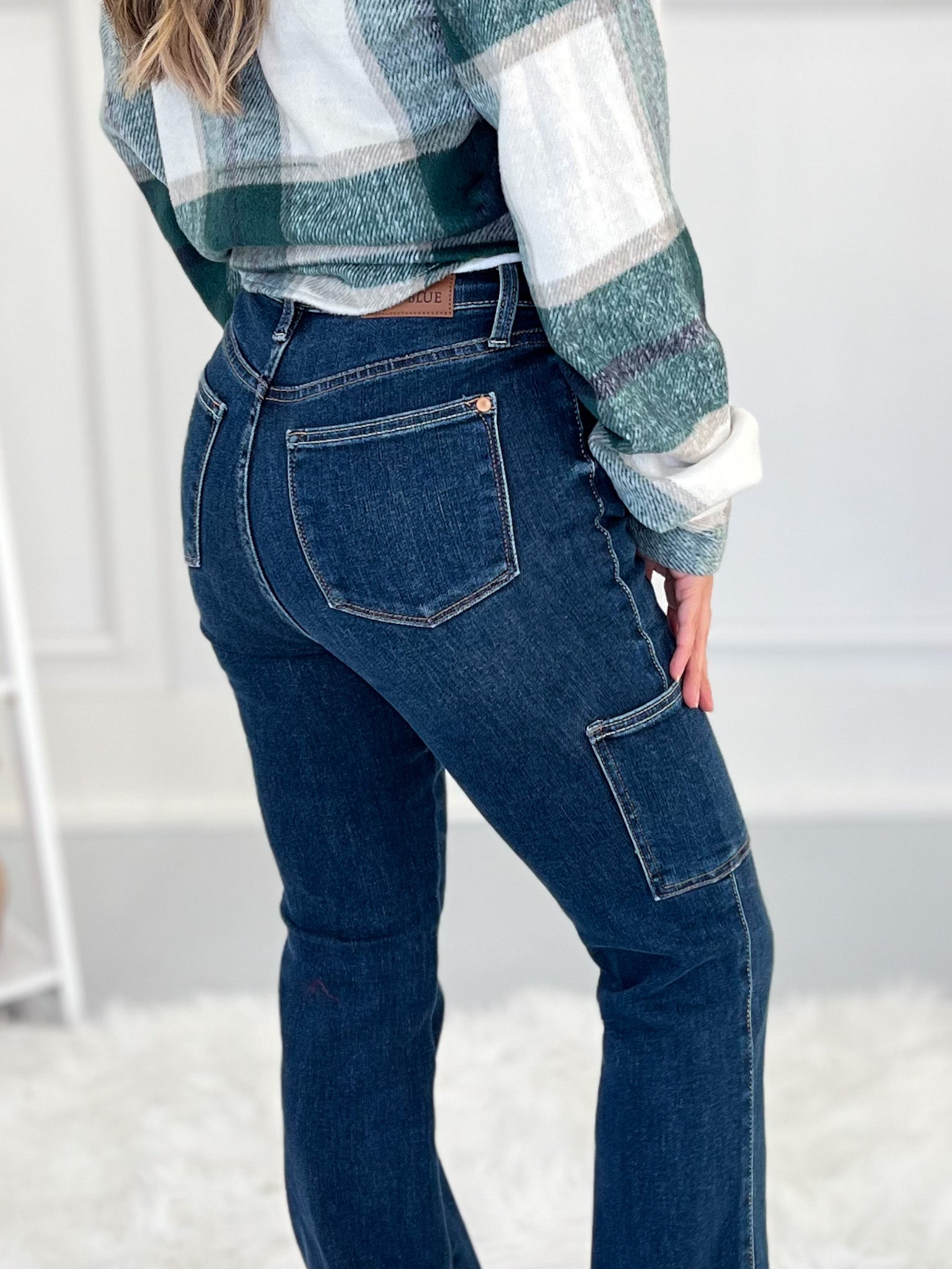 Out Of Pocket - Cargo Bootcut Jeans