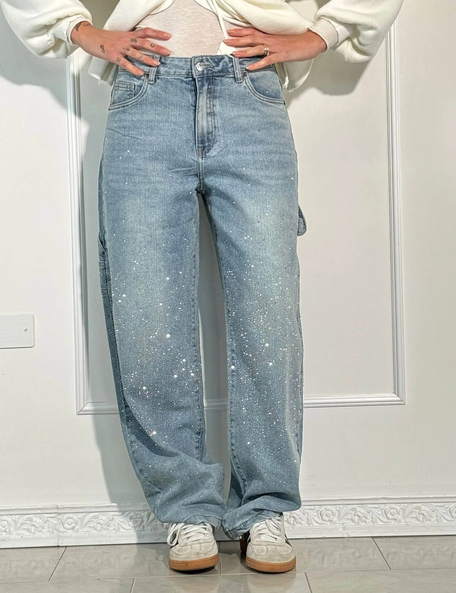 Balloon Carpenter Shine Denim Jeans