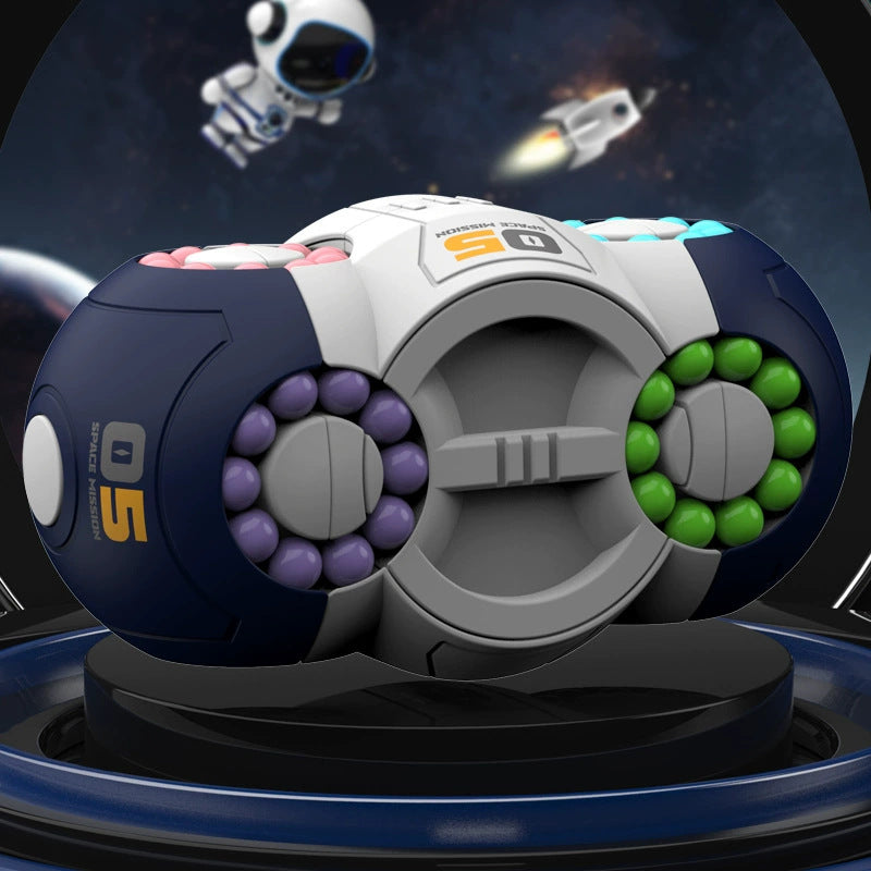 Space UFO Rotating Magic Bean Cube Fun Educational Toy for Kids