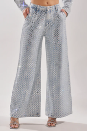Pick N Choose Rhinestone Wide Leg Denim