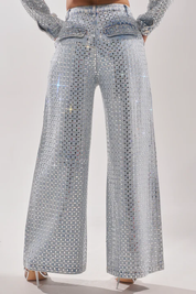 Pick N Choose Rhinestone Wide Leg Denim