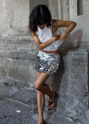 Glamorous Semi-Sheer Body-Hugging Skirt Ensemble