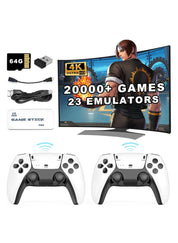 20000+ Games Wireless Retro Game Stick, Vintage Game Stick HD Output System Built in 23 Emulators Plug and Play Video Game