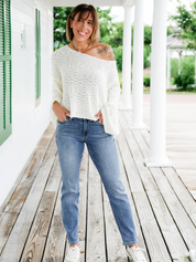 Tummy Control Cuffed Slim Fit Jeans