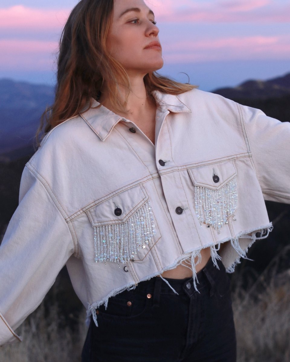Moonbeam Butterfly Jacket - Pale Pink - Size L/XL - Ready to Ship