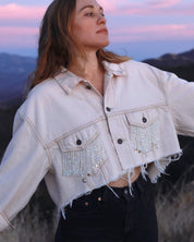 Moonbeam Butterfly Jacket - Pale Pink - Size L/XL - Ready to Ship