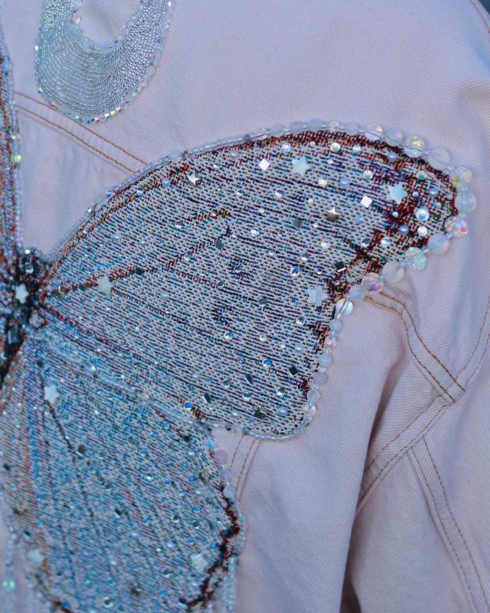 Moonbeam Butterfly Jacket - Pale Pink - Size L/XL - Ready to Ship