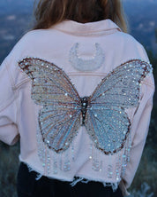 Moonbeam Butterfly Jacket - Pale Pink - Size L/XL - Ready to Ship