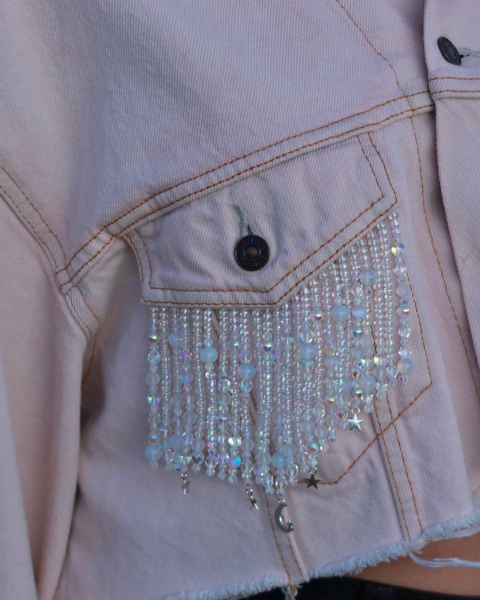 Moonbeam Butterfly Jacket - Pale Pink - Size L/XL - Ready to Ship