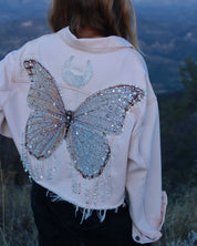 Moonbeam Butterfly Jacket - Pale Pink - Size L/XL - Ready to Ship