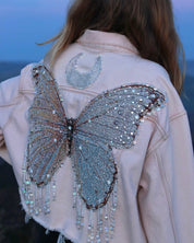 Moonbeam Butterfly Jacket - Pale Pink - Size L/XL - Ready to Ship